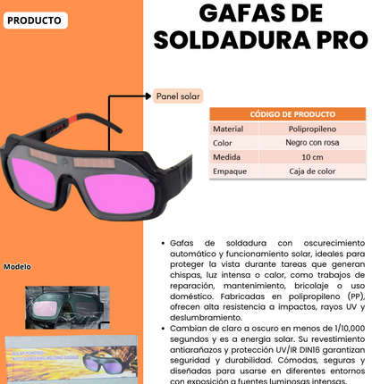 GAFAS DE SOLDADURA PRO