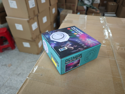 PROYECTOR DE LUCES OCTAGONAL C/PARLANTE