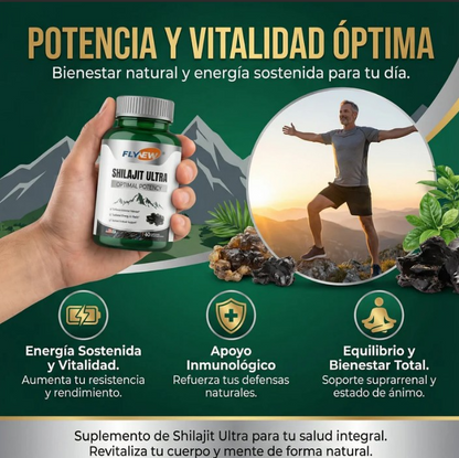 Shilajit ultra (Energía Natural, Fuerza y Vitalidad Masculina