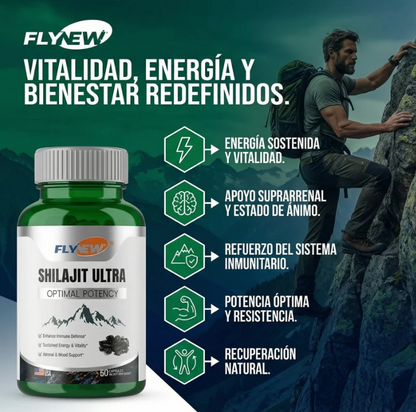 Shilajit ultra (Energía Natural, Fuerza y Vitalidad Masculina