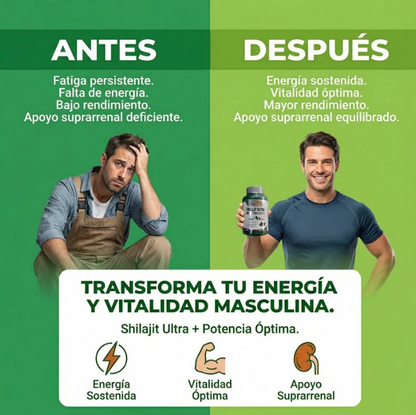 Shilajit ultra (Energía Natural, Fuerza y Vitalidad Masculina
