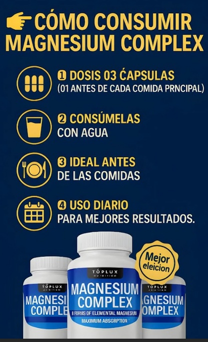 MAGNESIUM COMPLEX 90 CAPSULAS