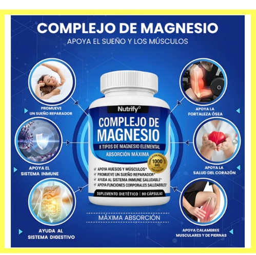 MAGNESIUM COMPLEX 90 CAPSULAS