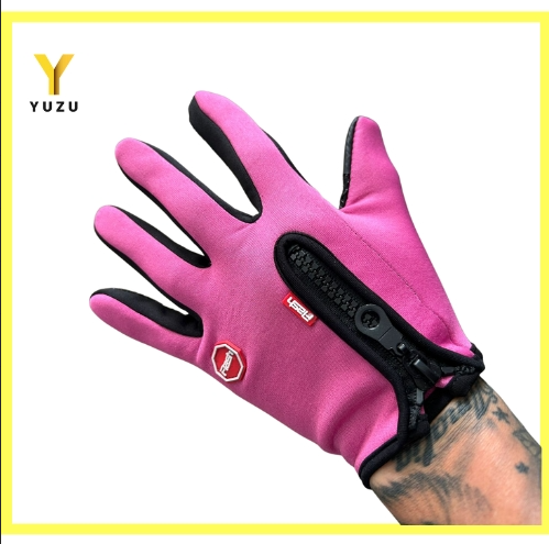 GUANTES TERMICOS ROSADOS