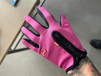 GUANTES TERMICOS ROSADOS