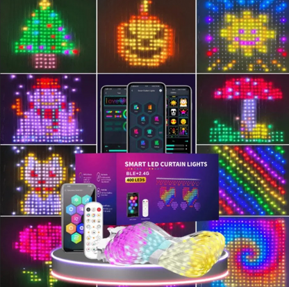 CORTINA INTELIGENTE 3D LED