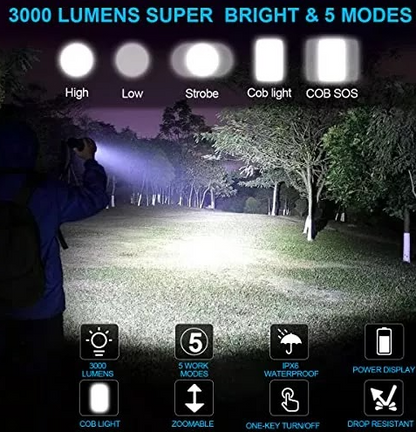 LINTERNA TACTICA LED 200X - FENG FU