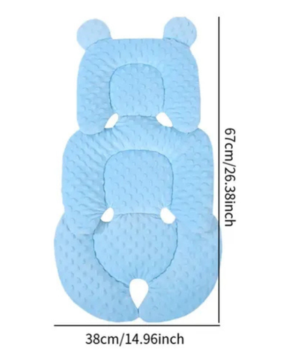 COJIN ALCOCHONADO DE COCHE PARA BEBE CELESTE