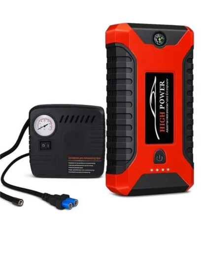 HIGH POWER: Arrancador + compresor + power bank, Kit de Emergencia